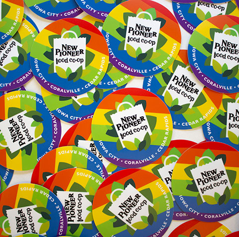 Rainbow New Pi Stickers
