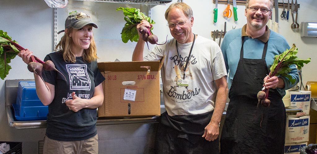 Grinnell Heritage Farm at the farmers market